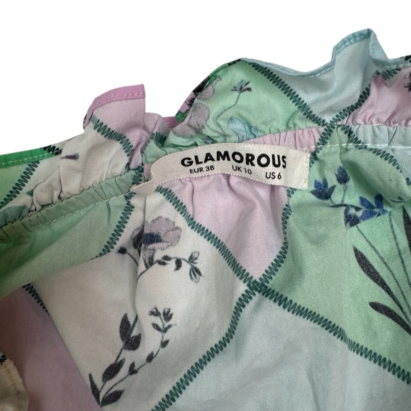 GLAOROUS Colorful Geometric Patterned Blouse Size 6 - Picture 10 of 10